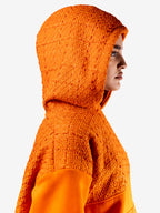 Sweat à capuche en tweed