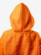 Sweat à capuche en tweed