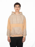 Schwarzer Tweed-Hoodie