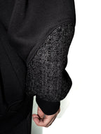Sweat à capuche en tweed