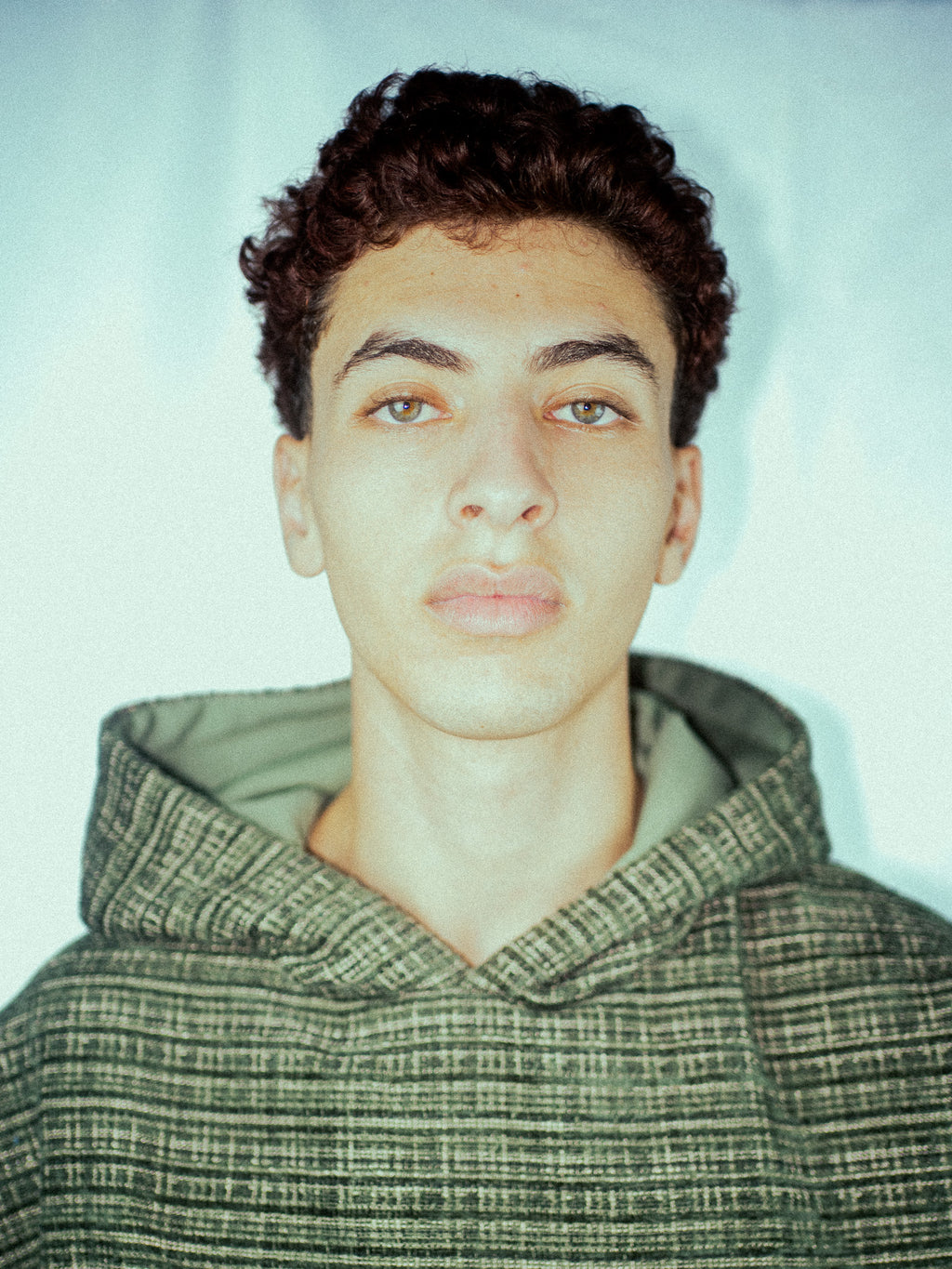 TWEED HOODIE OliveDrab