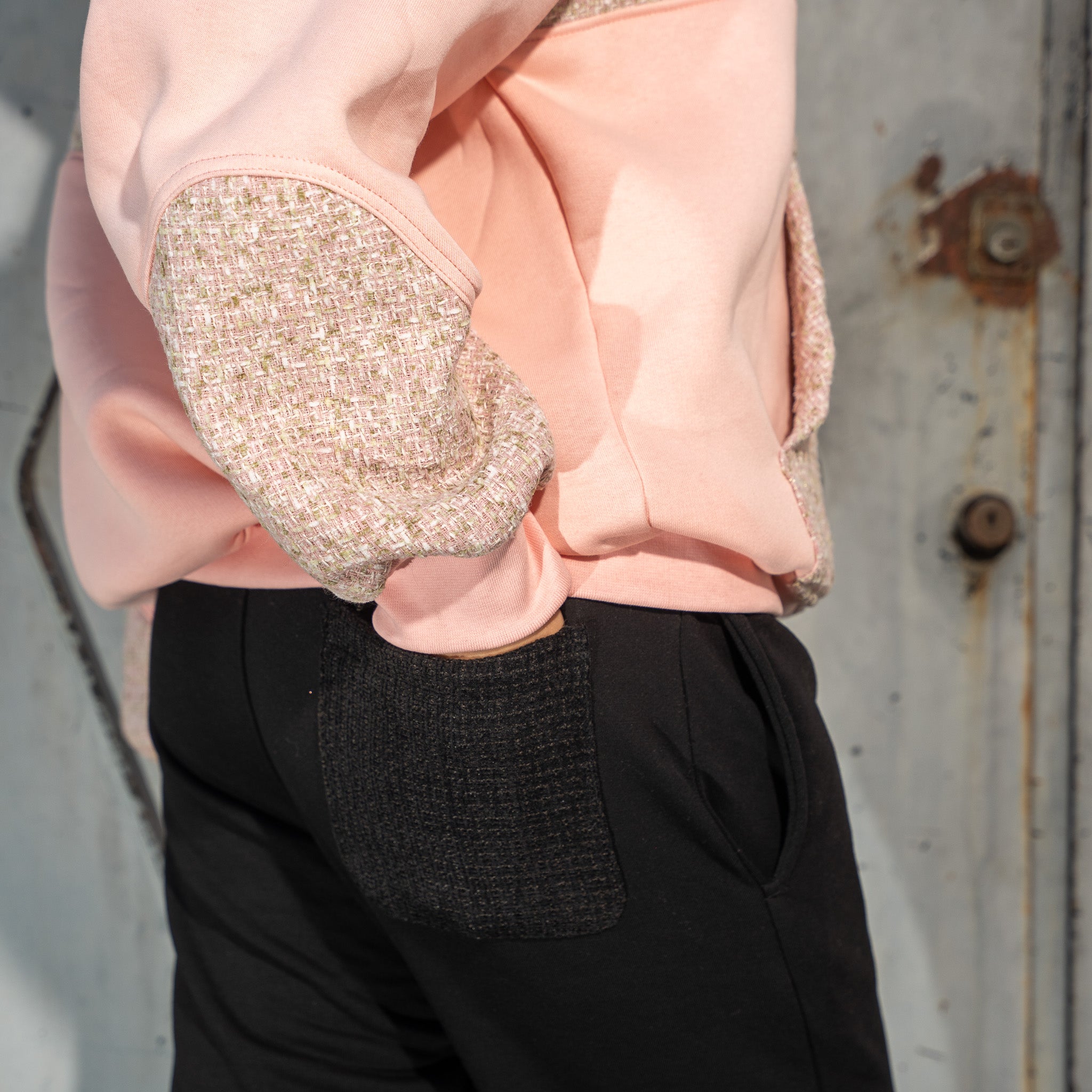 Tweed Hoodie | Rose Dawn