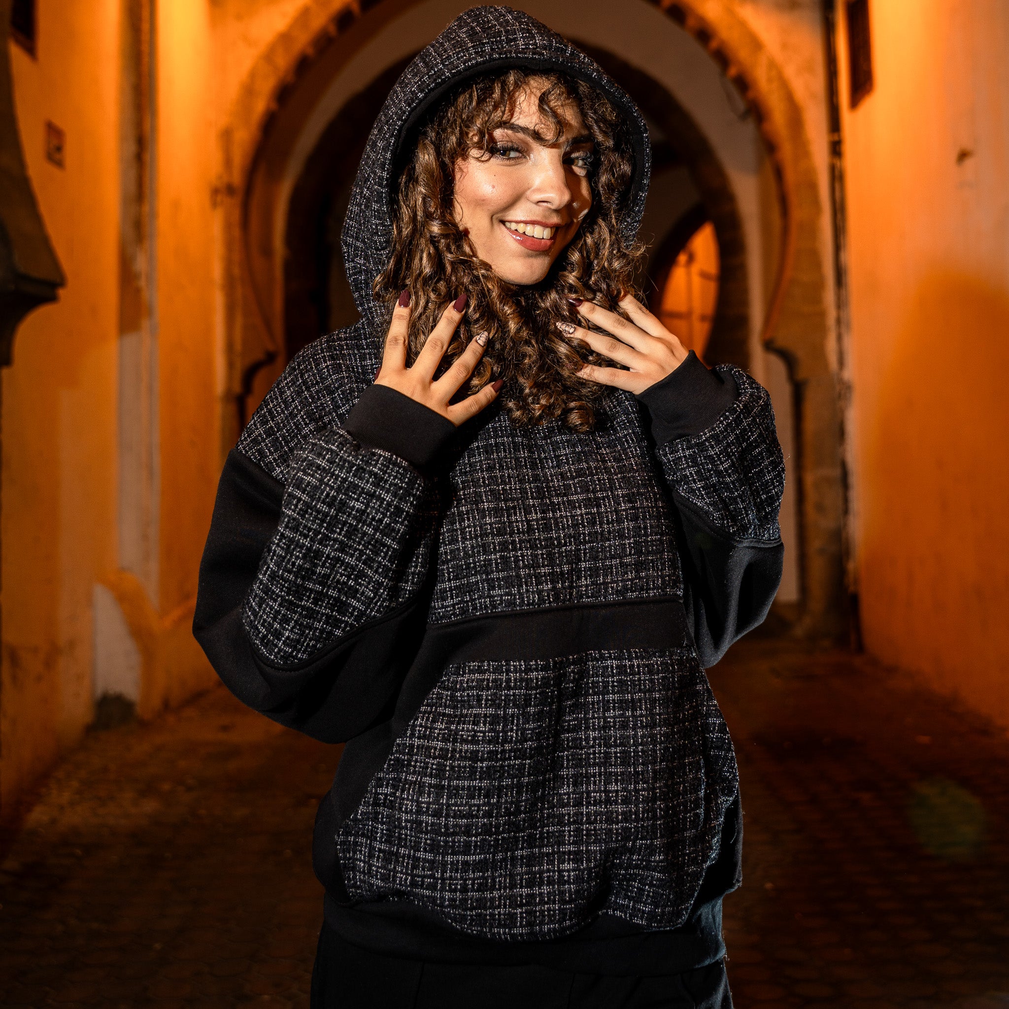 Tweed Hoodie | Night Heritage