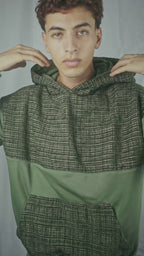 TWEED HOODIE OliveDrab